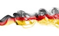 Germany flag smoke isolated on a white background Royalty Free Stock Photo