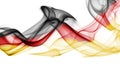 Germany flag smoke Royalty Free Stock Photo