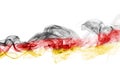 Germany flag smoke Royalty Free Stock Photo