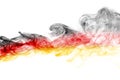 Germany flag smoke Royalty Free Stock Photo