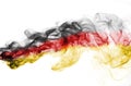 Germany flag smoke on a white background Royalty Free Stock Photo