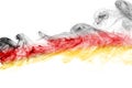 Germany flag smoke on a white background Royalty Free Stock Photo