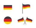 germany flag vector illustration design Royalty Free Stock Photo