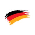 Germany flag, vector illustration Royalty Free Stock Photo
