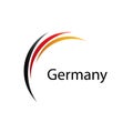 Germany flag, vector illustration Royalty Free Stock Photo