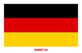 Germany Flag Vector Illustration on White Background. Germany National Flag Royalty Free Stock Photo