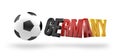 Germany football soccer ball 3d render
