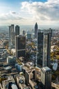 Germany Frankfurt city skyline Royalty Free Stock Photo