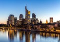 Germany Frankfurt skyline Royalty Free Stock Photo