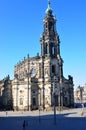 Germany: Gaetano Chiaveri built the catholic woman church in Dresden City Royalty Free Stock Photo