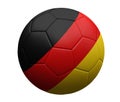 Germany german soccer football ball 3d rendering