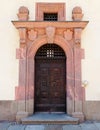 Germany, vintage wooden brown door