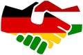 Germany - Hungary handshake