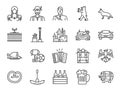 Germany icon set. Included the icons as landmarks, beer, travel, food, costume, german shepherd, castle and more