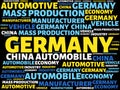 GERMANY - image with words associated with the topic AUTOMOTIVE INDUSTRY, word, image, illustration