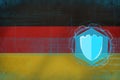 Germany internet protection. Computer protection concept.