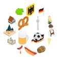 Germany isometric 3d icons