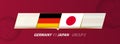 Germany - Japan football match illustration in group A