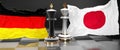 Germany Japan summit, fight or a stand off between those two countries that aims at solving political issues, symbolized by a