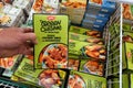 Vegan Chicken dinos in a grocery