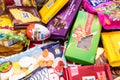 Germany - June 21, 2016: different sweets, Candy heap.