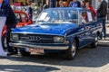 GERMANY, LIMBURG - APR 2017: blue AUDI F103 1965 in Limburg an der Lahn, Hesse, Germany