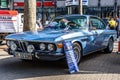 GERMANY, LIMBURG - APR 2017: blue BMW E9 NEW SIX CS 2800CS COUPE CABRIO 1968 in Limburg an der Lahn, Hesse, Germany