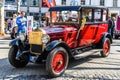 GERMANY, LIMBURG - APR 2017: red CITROEN B14 G 1927 in Limburg an der Lahn, Hesse, Germany