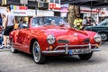 GERMANY, LIMBURG - APR 2017: red VW VOLKSWAGEN KARMANN-GHIA TYP 14 CONVERTIBLE CABRIO 1955 in Limburg an der Lahn, Hesse, Germany Royalty Free Stock Photo