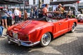 GERMANY, LIMBURG - APR 2017: red VW VOLKSWAGEN KARMANN-GHIA TYP 14 CONVERTIBLE CABRIO 1955 in Limburg an der Lahn, Hesse, Germany Royalty Free Stock Photo