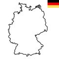 Germany line map 
