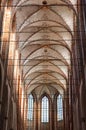 Germany, Lubeck. Interior of St. Mary`s Church LÃÂ¼becker Marienkirche. Royalty Free Stock Photo