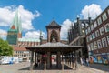 Germany, Luebeck, June 19, 2017, Town Hall Square in Luebeck