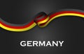 Germany luxury style flag ribbon classic style