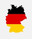 Germany map flag, Europe country vector template Royalty Free Stock Photo