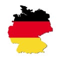 Germany Map Flag, Germany Map with Flag Vector