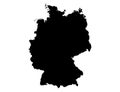 Germany map isolated on png or transparent background,Symbol of Germany, template for banner,card,advertising, magazine, and