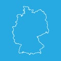 Germany map in line style.