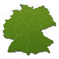 Germany map with states