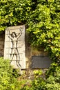 GERMANY - May 30, 2012: memorial plate to the victims of Nazism in Metzinger, Germany