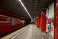 Germany. Metro station in Hamburg. February 13, 2018 Royalty Free Stock Photo