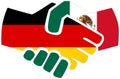 Germany - Mexico handshake