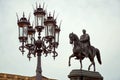 Germany. Monument to King Johann of Saxony in front of the Semper Opera on Theater Square in Dresden. 16 June 2016.