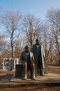 Germany. Monument to Marx and Engels in Berlin. February 16, 2018