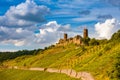 GERMANY, MOSELLE. Romantic castle Thurant amidst vineyards