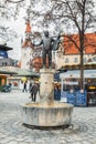 Germany, Munich. Bavarian national market. Fountain Roider Jackel