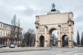 Germany, Munich - MAR 12 : Triumphal Arch on March 12, 2012 in