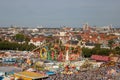 Rollercoaster OLYMPIA LOOPING on the oktoberfest in munich with