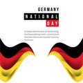 Germany National Day Vector Template Design Illustration