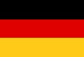 Germany national flag with thee colorful background.